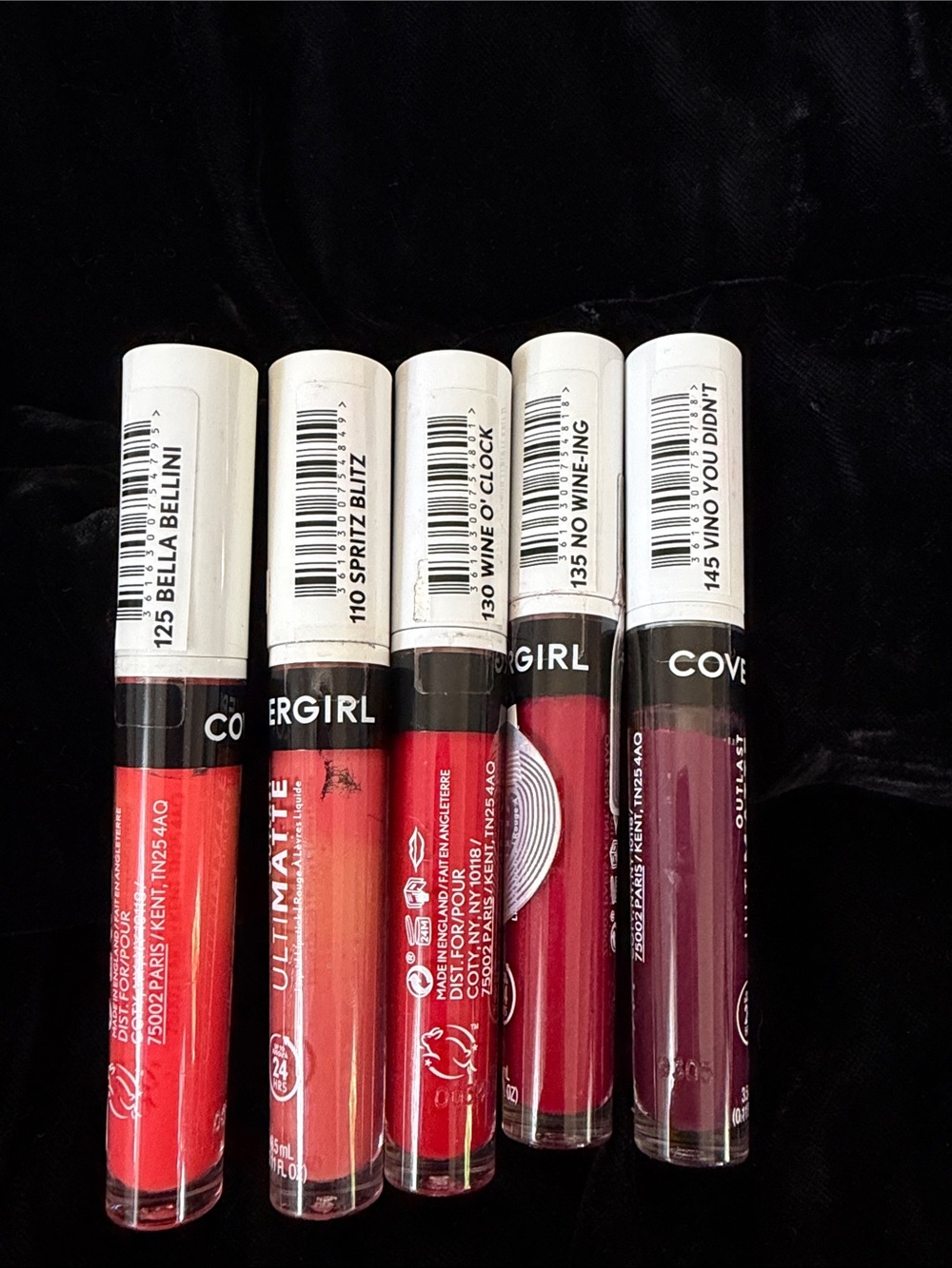 COVERGIRL Lip Gloss Bundle — Red, Coral, Berry & Plum Shades